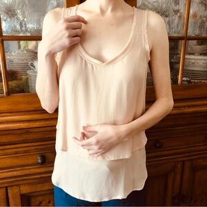 EUC Veronica Beard blush silk top